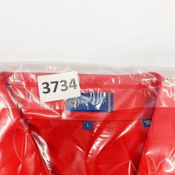 Stitch Golf Polo Shirt Mens Large Red Golfer 2018 US Mid Amateur Golfer Casual - Picture 13 of 13